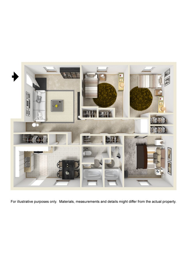 Floorplan - Brentwood Apartments