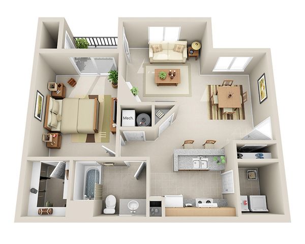 Floorplan - Redstone Ranch Apartments