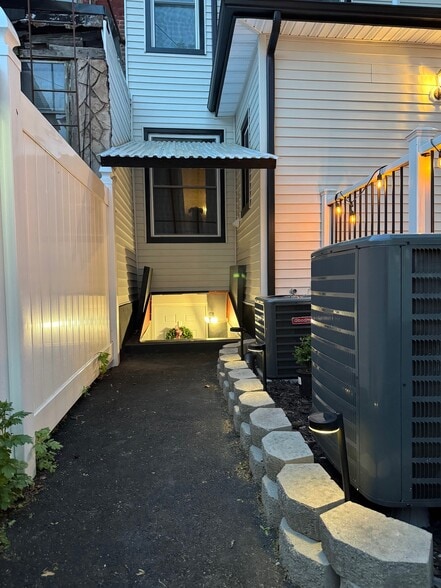 Back entrance- the basement floor is a seperate renter unit (not included) - 4 N 16th St