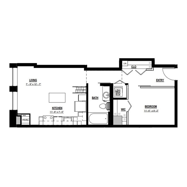 Floorplan - Parisian on Vine Apartments
