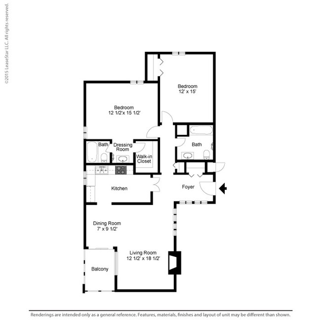 2BR/2BA - Park South