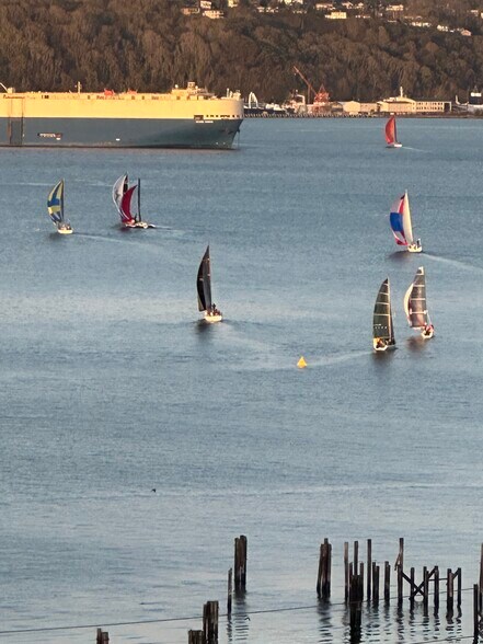 View of Commencement Bay [Regata Sailing, Yachts, Ships, & sometimes Orca Whales] - 3020 N 33rd St
