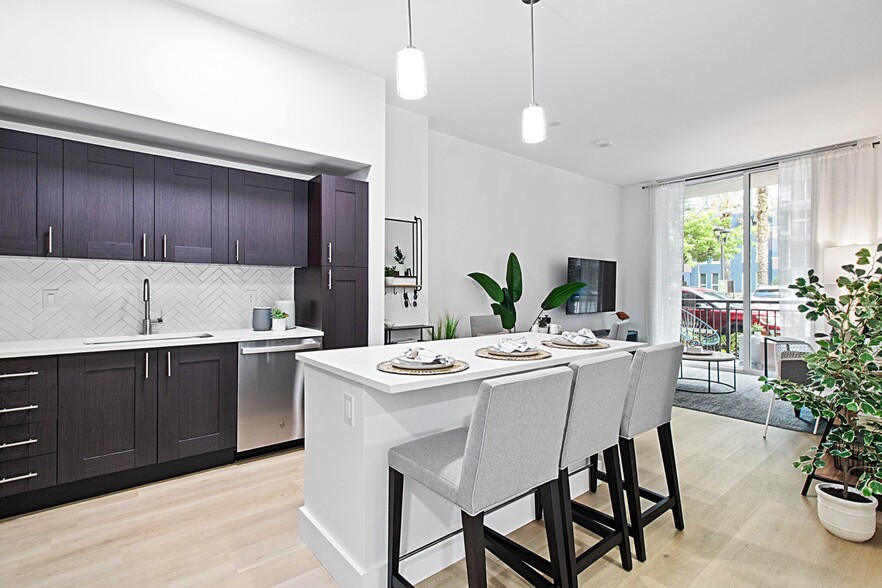 Pendant Lighting in the Kitchen at One Plantation in Plantation, FL 33324 - One Plantation