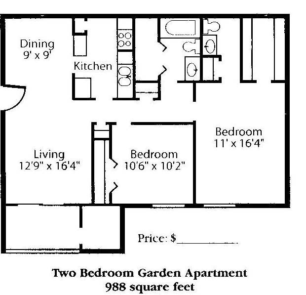2BR/1.5BA - The Pointe