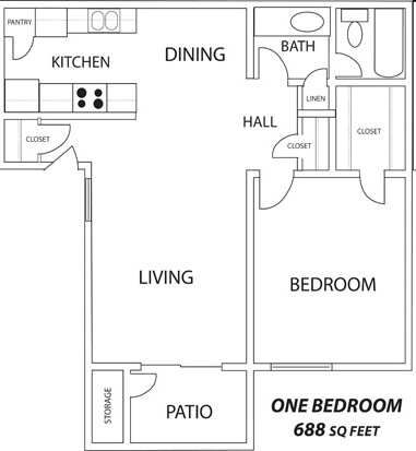 1BR/1BA - Southstead Apartments