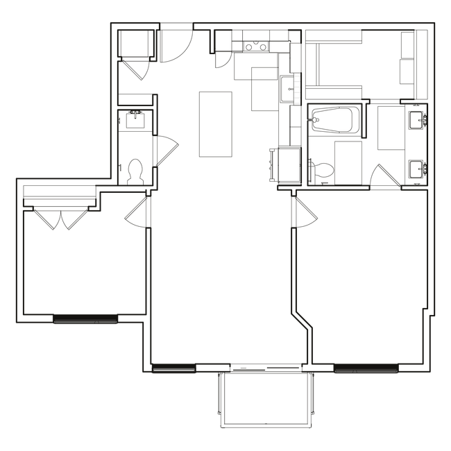 FloorPlan-UNITB2ALT_noLabel - The Wade