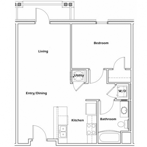 1 Bedroom - Barataria Station Apartments