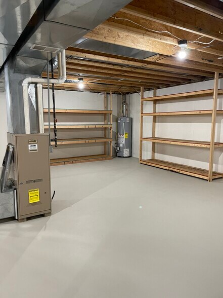 Shelving in basement - 2034 River Point Ct