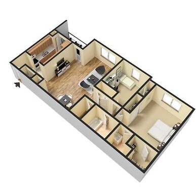 Floorplan - Honeytree Apartments