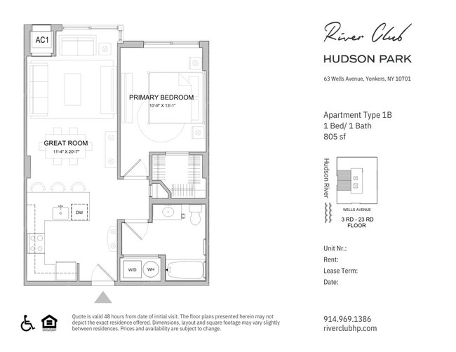 Floorplan - River Club at Hudson Park