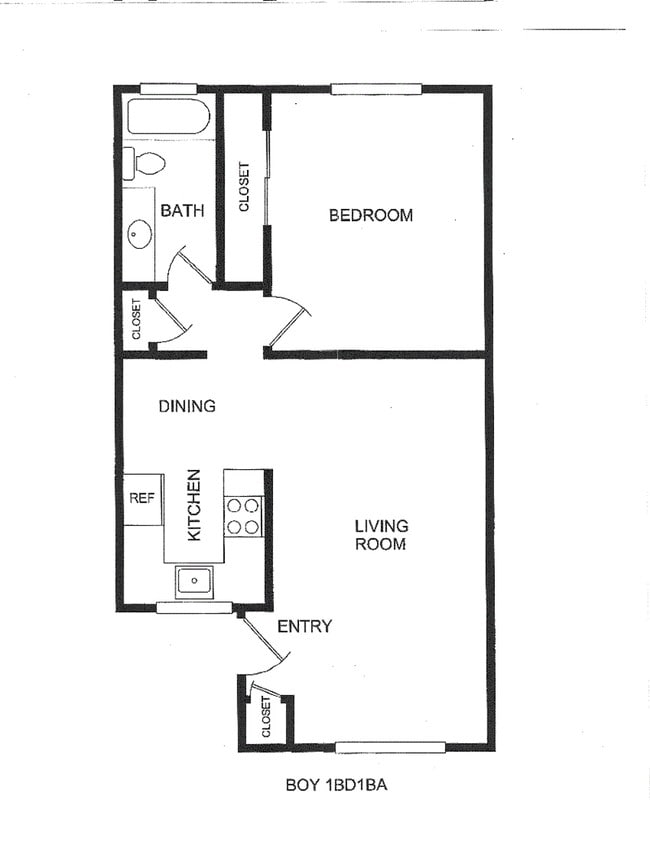 1BR/1BA - Brittany House Apartments