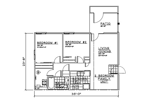 2BR/1BA - Grace Meadows