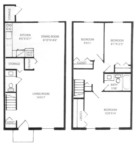 Floorplan - Westbury Apartments