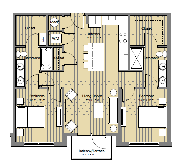 Floorplan - The Easley at UC