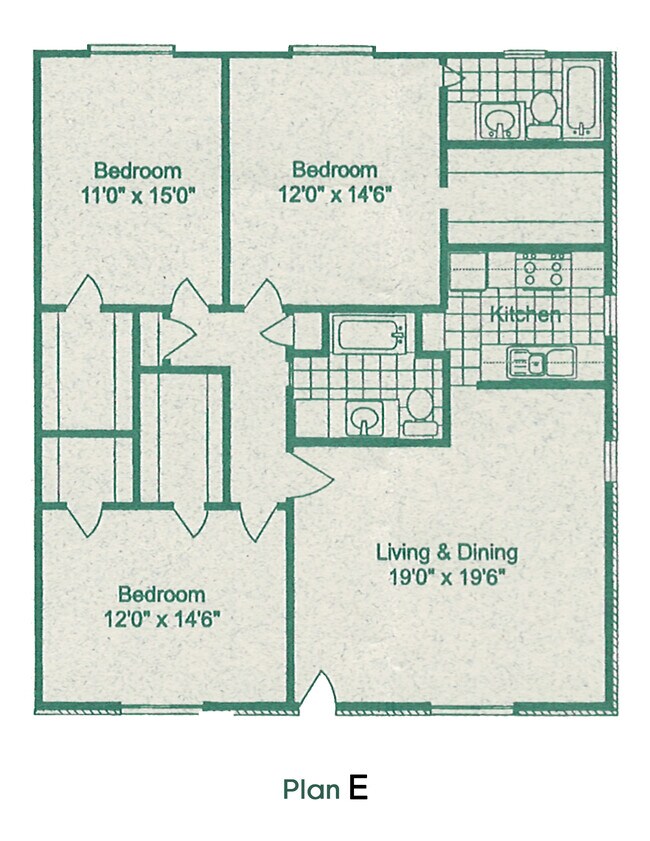Floorplan - Amherst Apartments