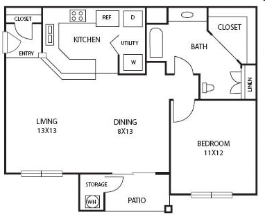 1BR/1BA - Summit at Salado Creek