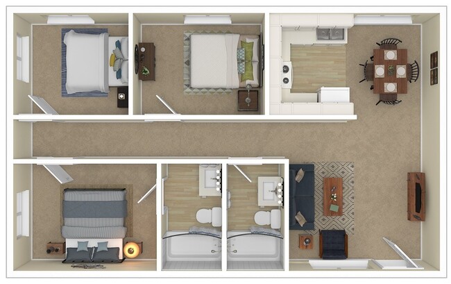 Floorplan - Ashley Court Apartments