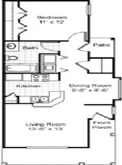1BR/1BA Garden Apartment - JENNINGS PLACE