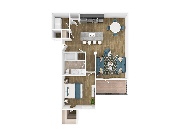 Floorplan - Merchants Walk Apartments