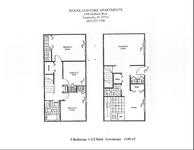 Floorplan - Woodland Park Apartments