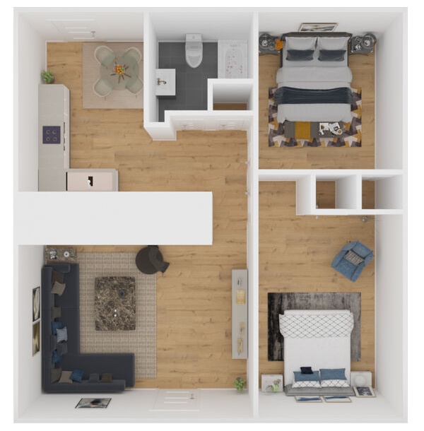 Floorplan - 1000 Mills Street Apartments