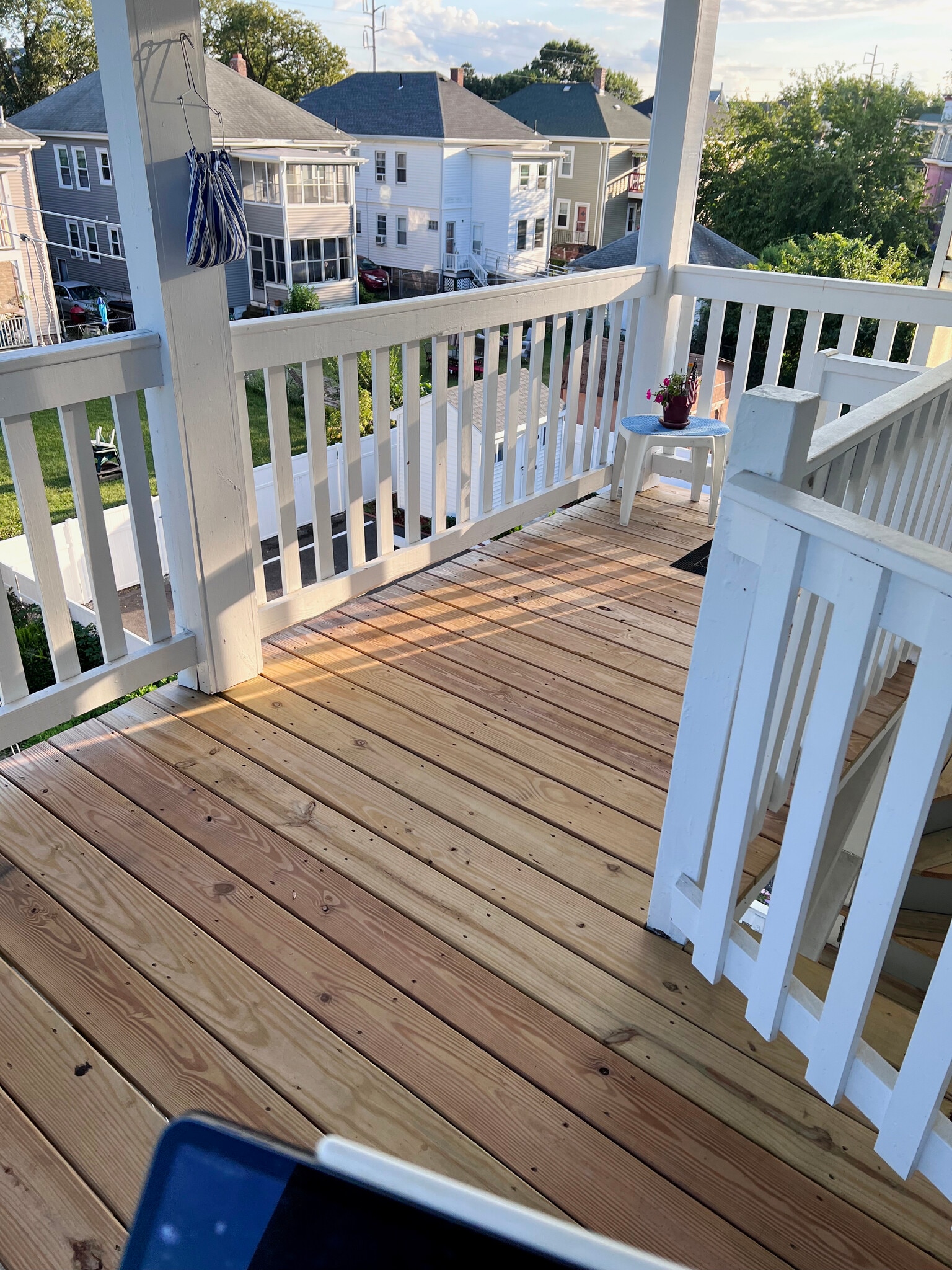 Back Porch - patio (16’4” x 7’9” with inner stairway) - 96 Lawrence St