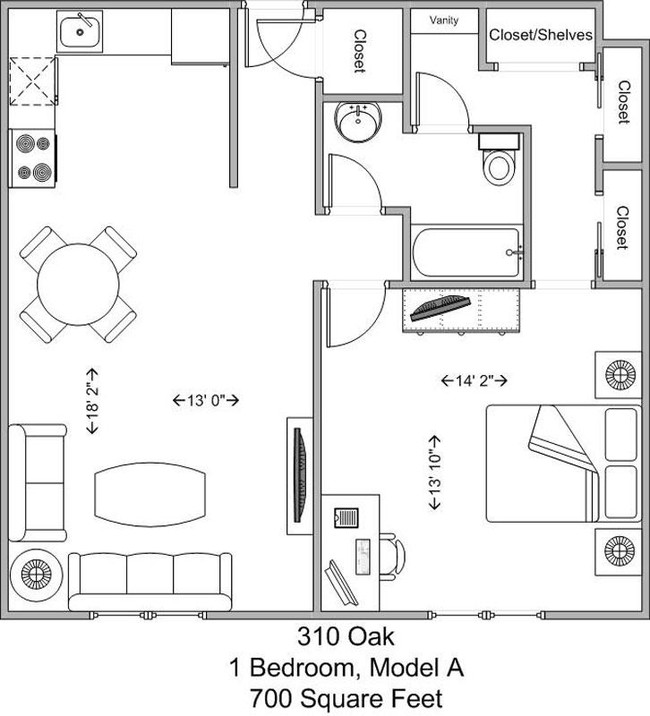 Model A - 310 Oak