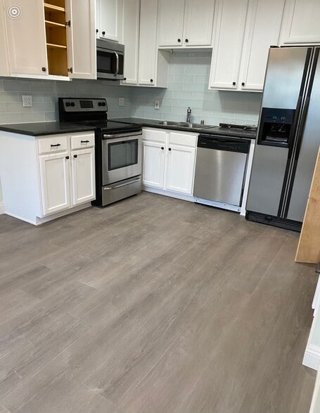 New floor in the kitchen - 1845 Anaheim Ave