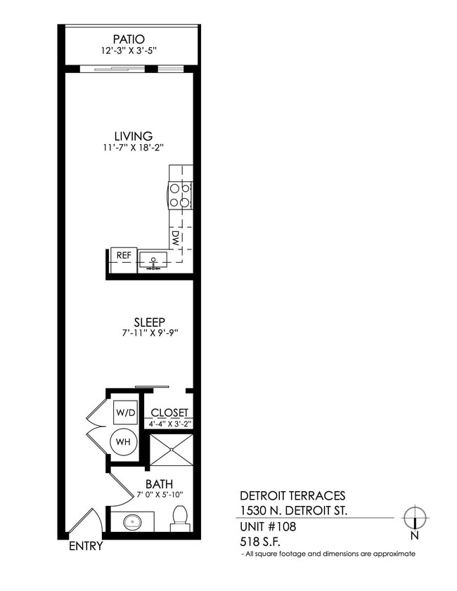 Floorplan - Detroit Terraces