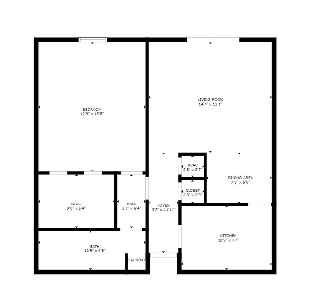 Spacious 1 bedroom - 2475 Underwood St