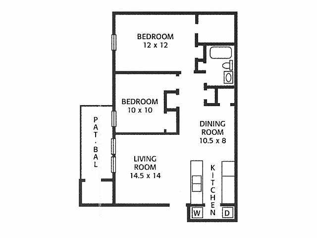 2BR/1BA - Hunter's Mill Apartments