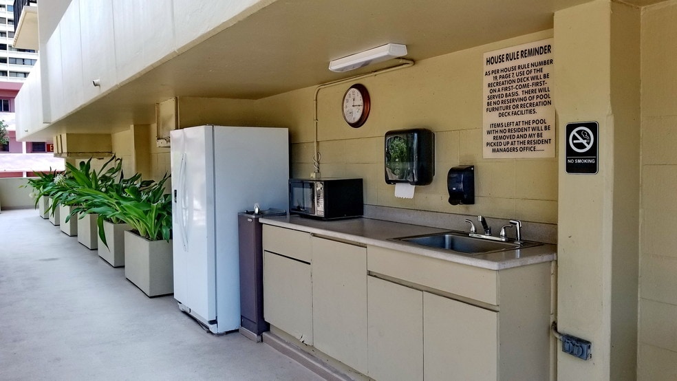 Refrigerator next to BBQ. - 2140 Kuhio Ave