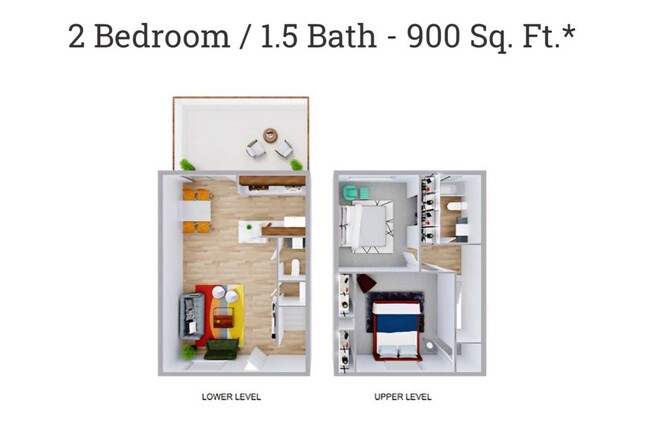 2 Bedroom 1.5 Bath - Sawyers Mill Apartments