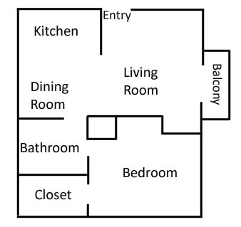 1BR/1BA - Villas del Norte Apartments