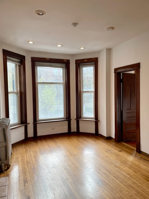 Living room bay window - 4032 N Ashland Ave