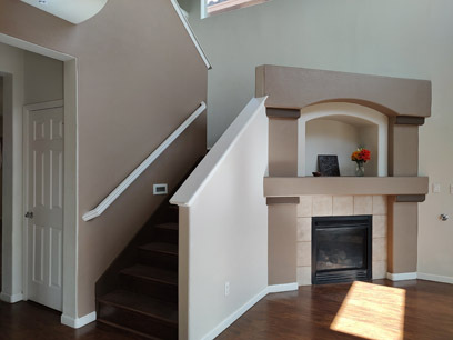 Stairway from family room - 3544 Plano Vista Rd NE