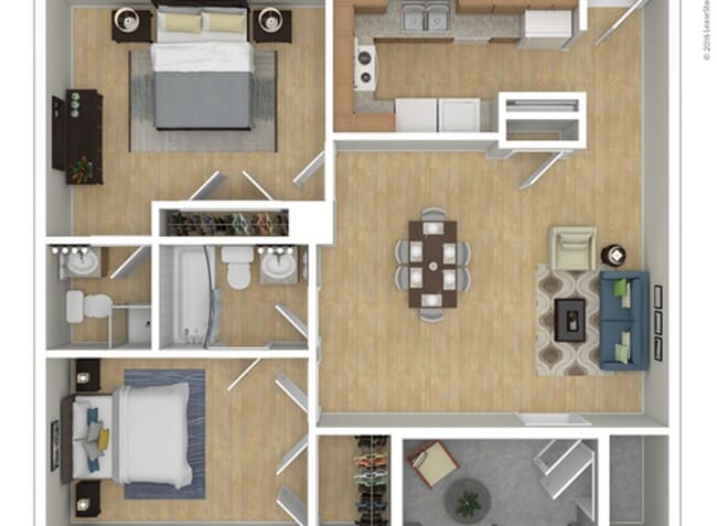 Floorplan - Brookway West Apartments