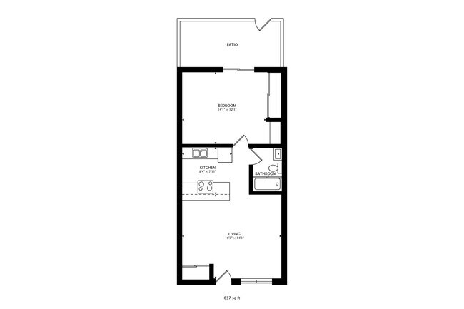 Floorplan - Park Tower Apartments