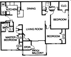 3BR/2BA - Westbury Mews Apartments