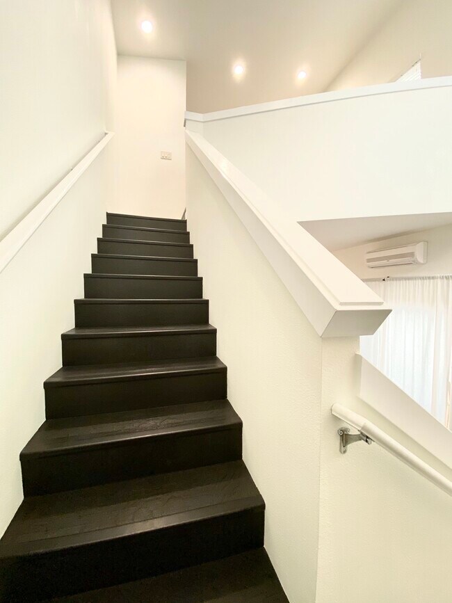 Staircase to Loft bedroom - 4305 SE Division St