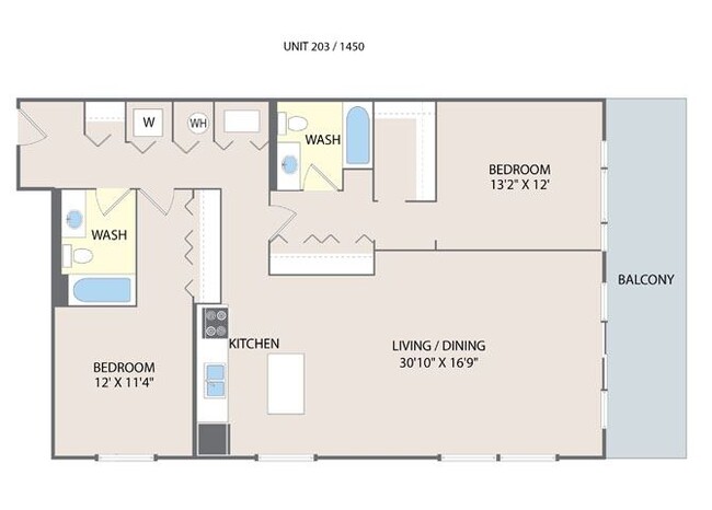 Floorplan - 2010 W Pierce Apartments