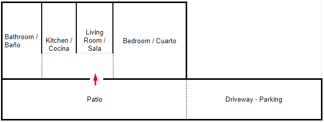 Approximate layout, not to scale. - 9605 SW 16th St