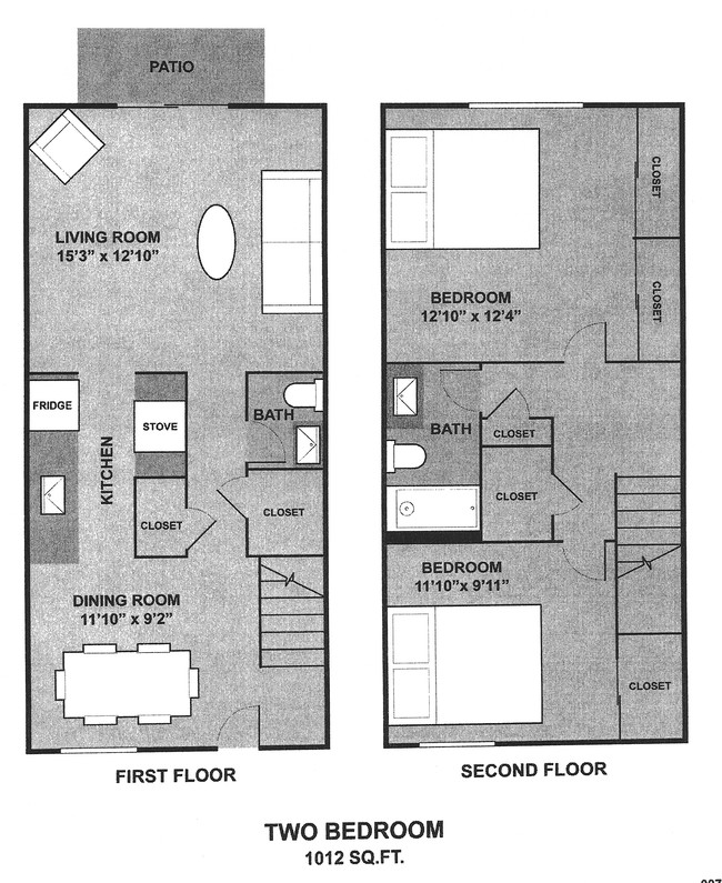 2BR/1.5BA - Kingston Green Apartments