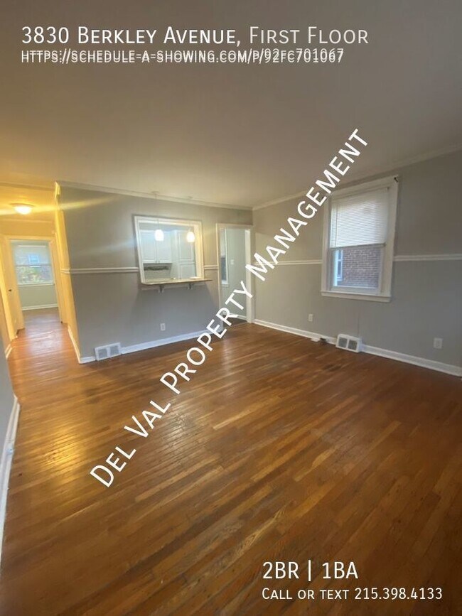 Inviting 2Bedroom, 1 Bath Home in Drexel 3830 Berkley Ave Drexel Hill PA 19026