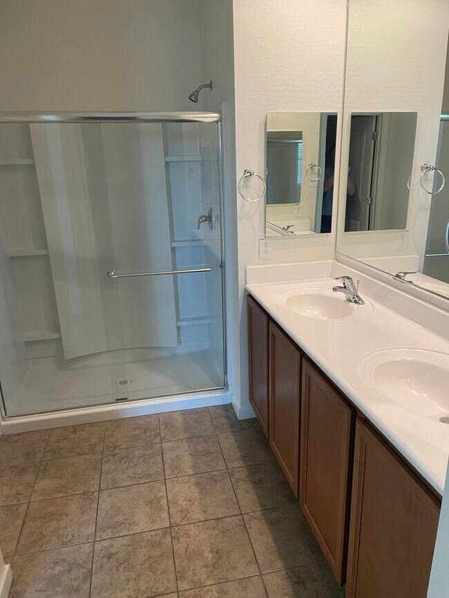 Master bathroom with double vanities. - 2185 S 237th Dr