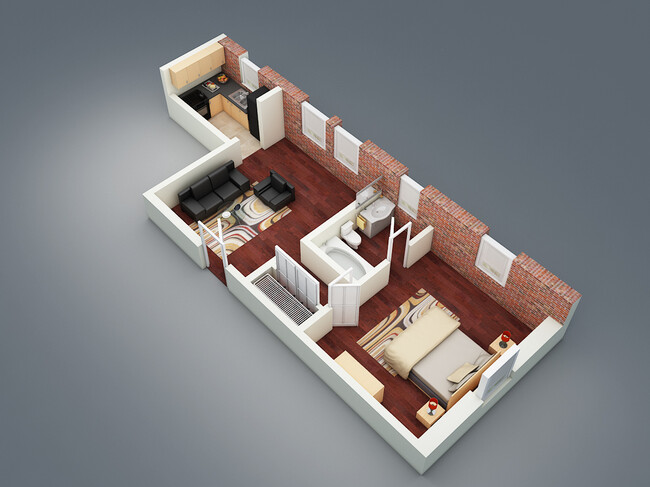 Floorplan - Brookmore Apartments