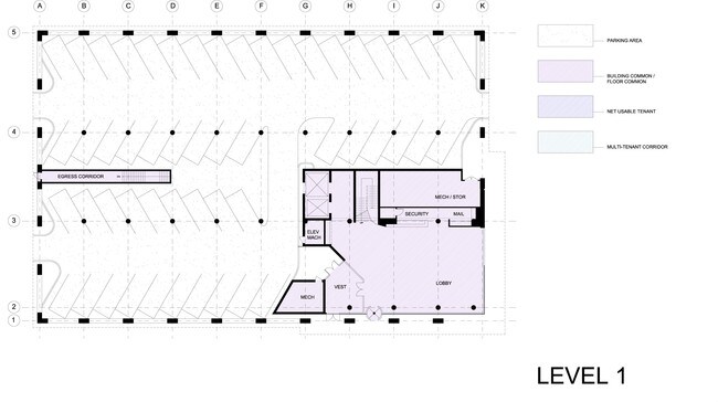 Parking Level Floor Plan - Ridgecrest Senior Living