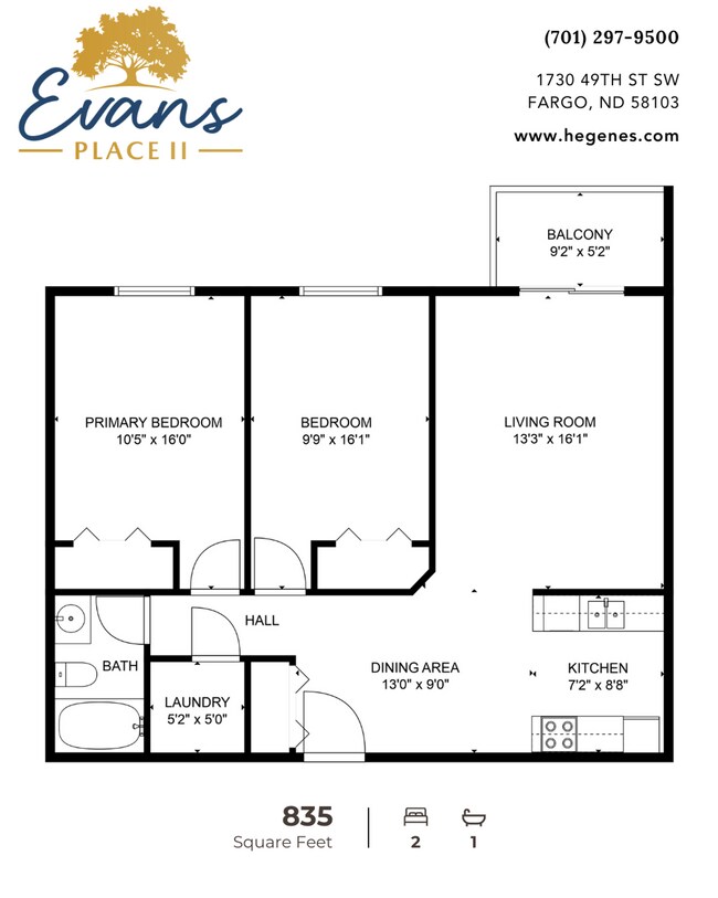 Floorplan - Evans Place 2