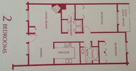 Floor Plan 2 - Deer Run Apartments