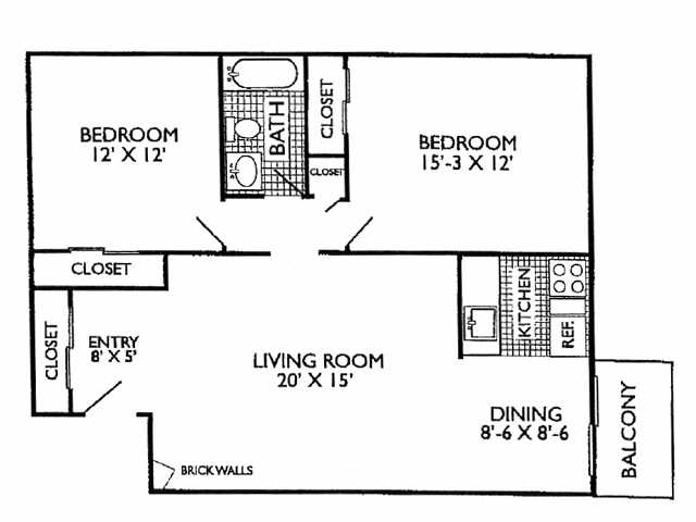 2BR/1BA - Lila Chateau Apartments